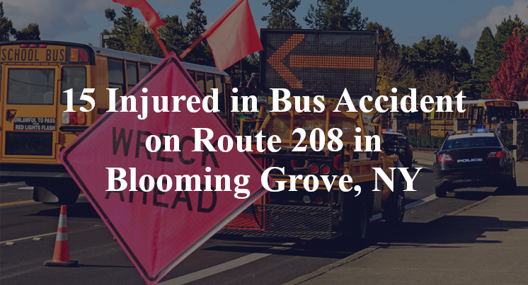 landscaper Bus Accident on Route 208 in Blooming Grove, NY