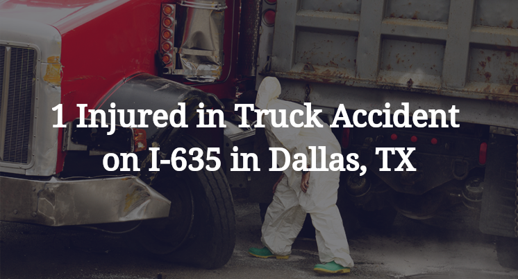 1 Injured in Truck Accident on I-635 in Dallas, TX