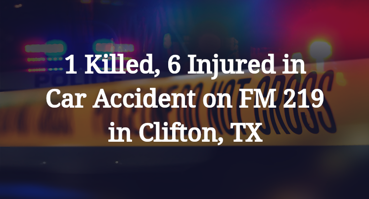 Car Accident on FM 219 in Clifton, TX