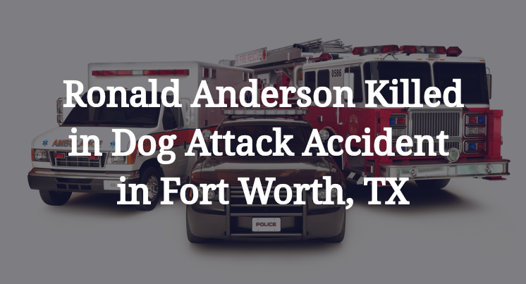 Ronald Anderson Dog Attack Accident in Fort Worth, TX