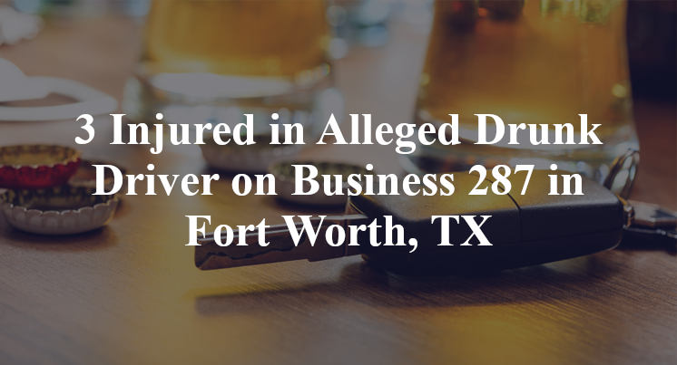Alleged Drunk Driver on Business 287 in Fort Worth, TX