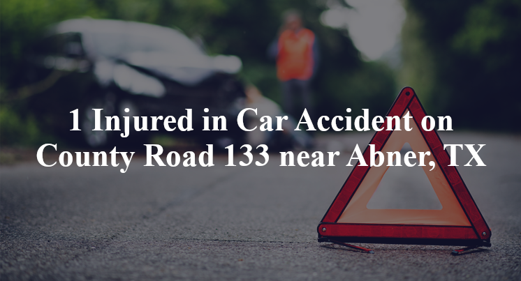 1 Injured in Car Accident on County Road 133 near Abner, TX