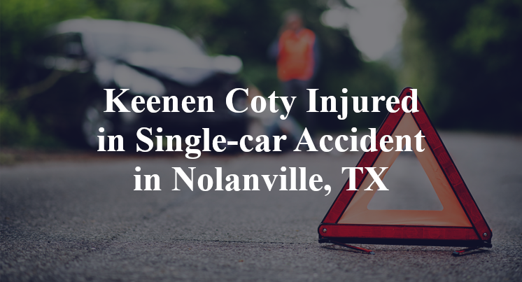 Keenen Coty Injured in Single-car Accident in Nolanville, TX