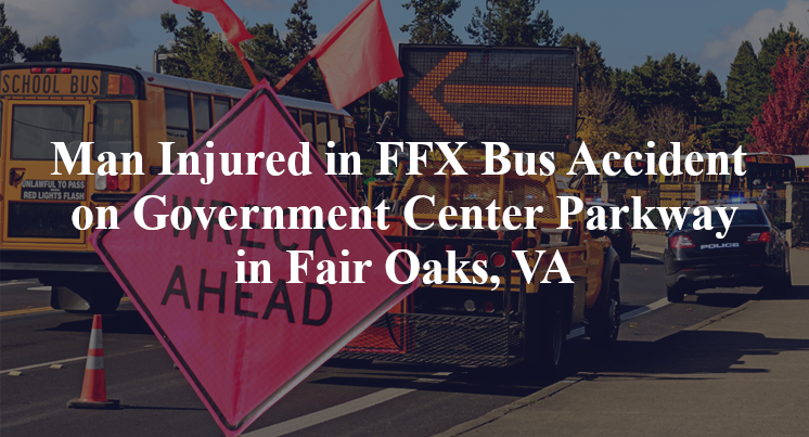 FFX Bus Accident on Government Center Parkway in Fair Oaks, VA