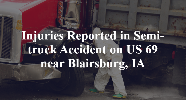 Semi-truck Accident on US 69 near Blairsburg, IA